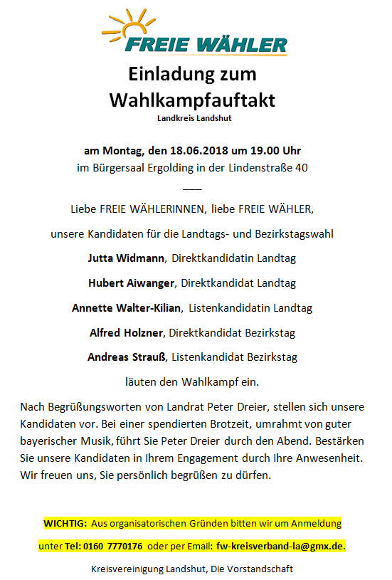 FW Wahlkampfauftakt LTW
